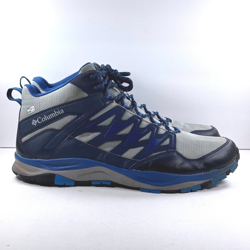 Columbia Men Peakfreak X2 Outdry Hiking Boots Blue Grey BM1900-037 Size 11.5